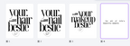 Your Hair Bestie Merch Template