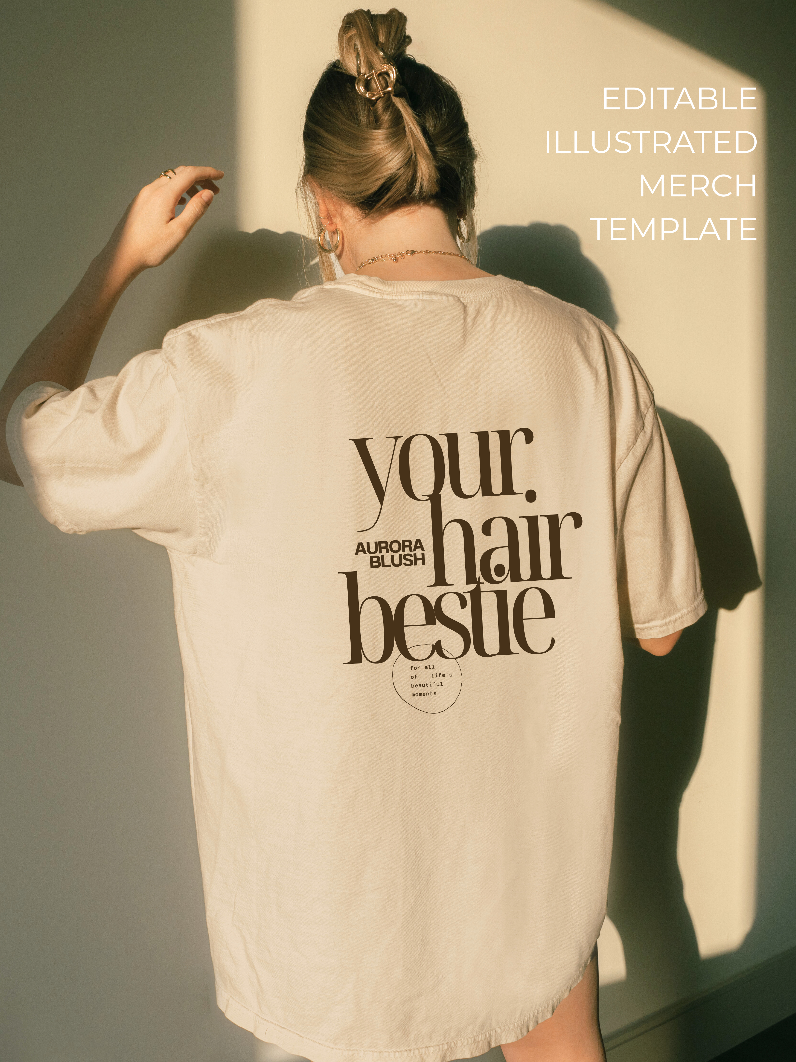 Your Hair Bestie Merch Template